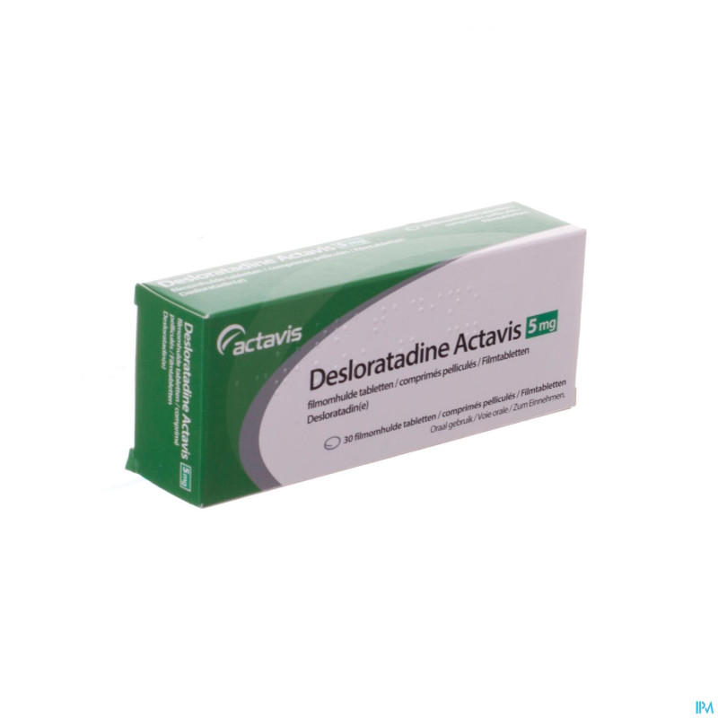 Desloratadine actavis  5 mg comp pell  30 x  5 mg