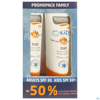 Bodysol ski adult 30 + kids ip50 promo
