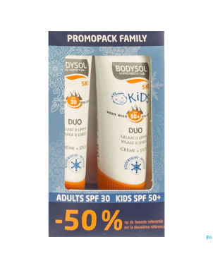 Bodysol ski adult 30 + kids ip50 promo