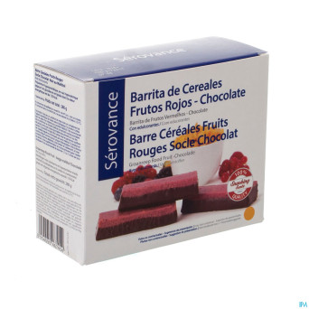 Serovance barre cereales fr rouge socle chocolat 7