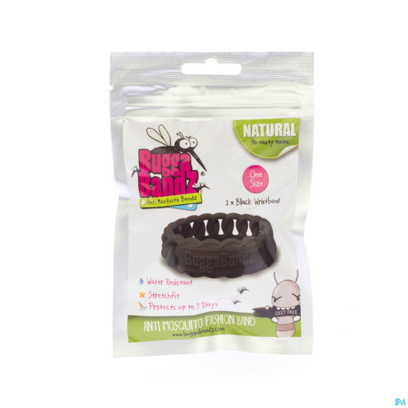 Buggabandz noir a/moustique
