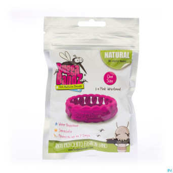 Buggabandz rose a/moustique