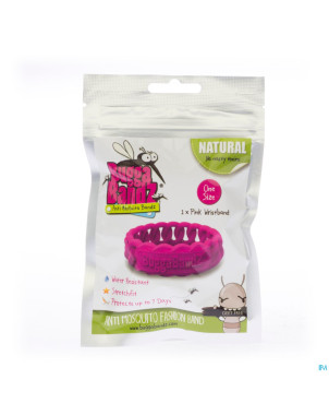 Buggabandz rose a/moustique