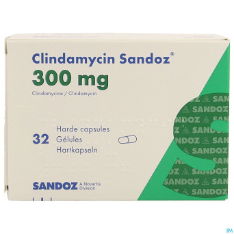 Clindamycin sandoz    caps dur 32x300mg