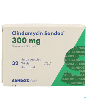 Clindamycin sandoz    caps dur 32x300mg