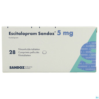 Escitalopram sandoz  5 mg comp pell 28