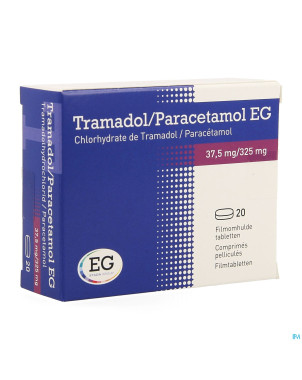 Tramadol paracetamol eg 37,5mg/325mg comp pell  20