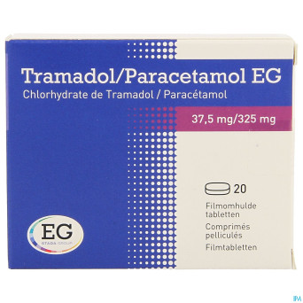 Tramadol paracetamol eg 37,5mg/325mg comp pell  20