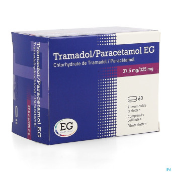 Tramadol paracetamol eg 37,5mg/325mg comp pell  60