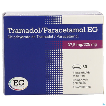 Tramadol paracetamol eg 37,5mg/325mg comp pell  60
