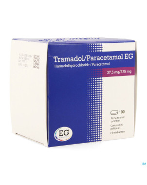 Tramadol paracetamol eg 37,5mg/325mg comp pell 100