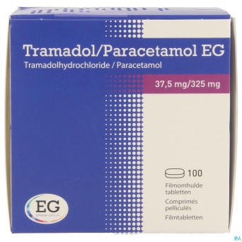 Tramadol paracetamol eg 37,5mg/325mg comp pell 100
