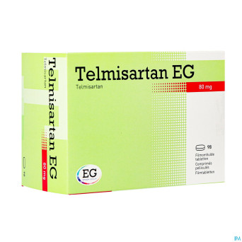 Telmisartan eg 80 mg comp pell 98