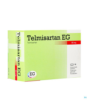 Telmisartan eg 80 mg comp pell 98
