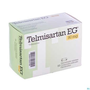 Telmisartan eg 80 mg comp pell 98