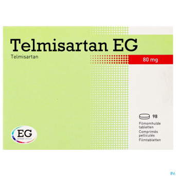 Telmisartan eg 80 mg comp pell 98