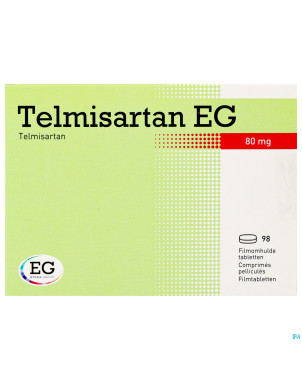 Telmisartan eg 80 mg comp pell 98