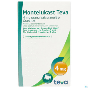 Montelukast teva  4 mg gran sach 28