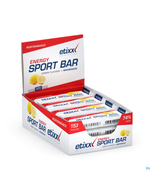 Etixx energy sport bar lemon 12x40g