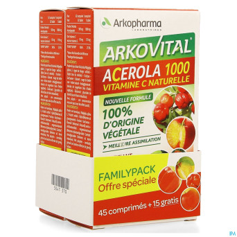 Arkovital acerola 1000 familypack tabl a macher 60