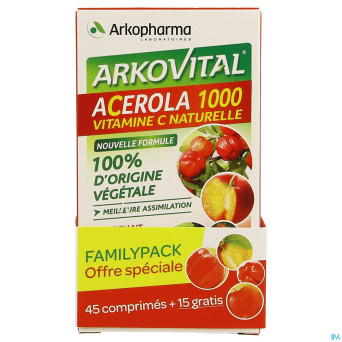 Arkovital acerola 1000 familypack tabl a macher 60