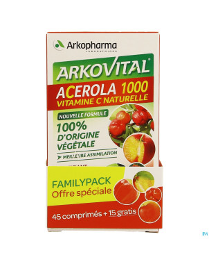 Arkovital acerola 1000 familypack tabl a macher 60