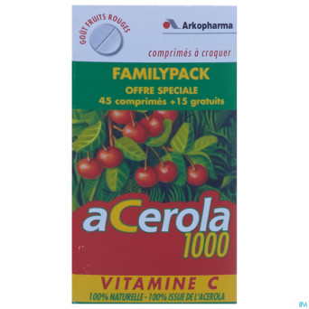 Arkovital acerola 1000 familypack tabl a macher 60