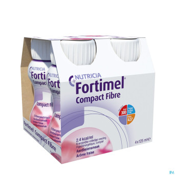 Fortimel compact fibre fraise 4x125ml