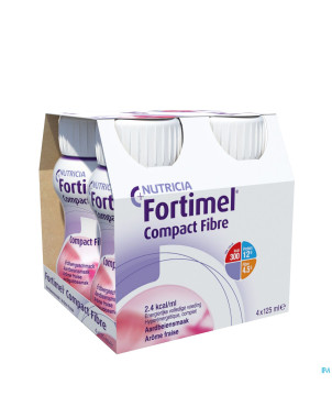 Fortimel compact fibre fraise 4x125ml