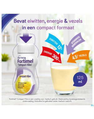 Fortimel compact fibre fraise 4x125ml