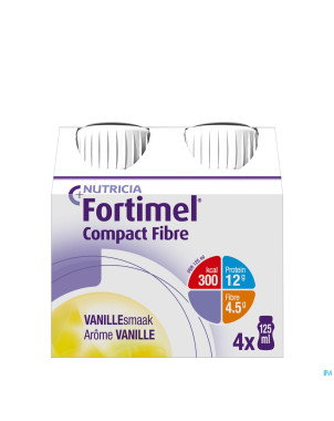 Fortimel compact fibre vanille 4x125ml