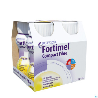 Fortimel compact fibre vanille 4x125ml