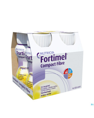 Fortimel compact fibre vanille 4x125ml