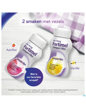 Fortimel compact fibre vanille 4x125ml