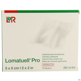 Lomatuell pro compresse ster  5x 5cm 10 30870