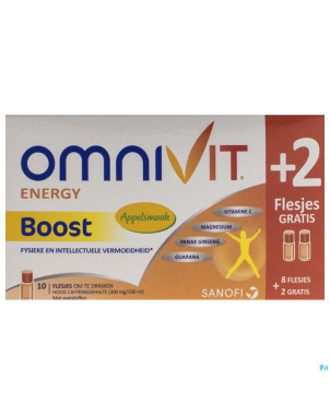 Omnivit boost fl ud 8x10ml + 2 gratuit