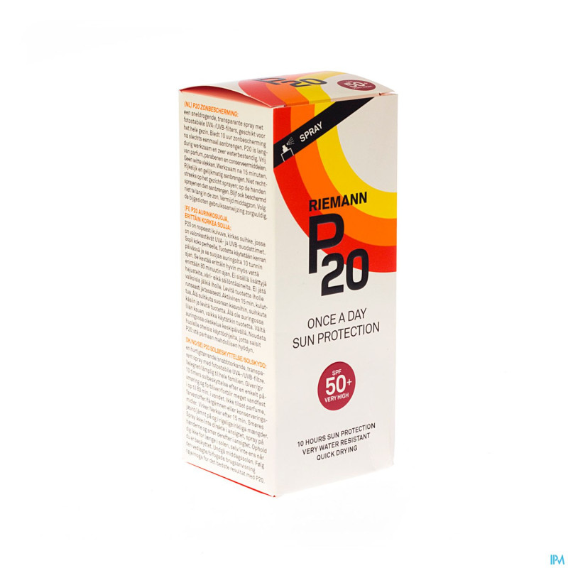 P20 spray solaire ip50+    200ml