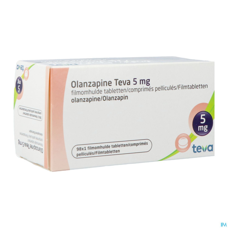 Olanzapine teva 5 mg comp pel 98 x  5mg