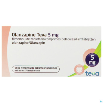 Olanzapine teva 5 mg comp pel 98 x  5mg