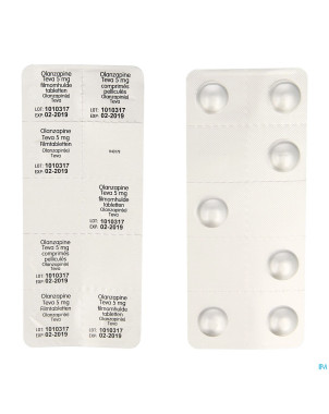 Olanzapine teva 5 mg comp pel 98 x  5mg