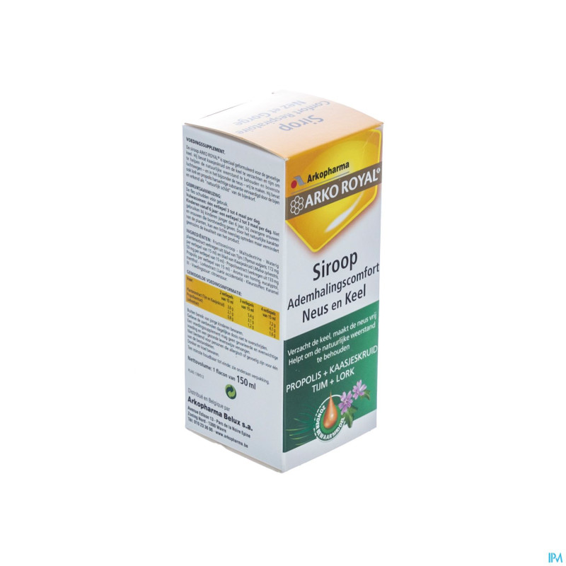 Arkoroyal sirop confort respiratoire 150ml