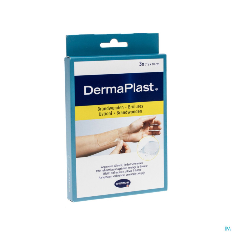 Dermaplast brulure  7,5x10cm  3 5362430