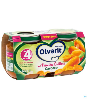 Olvarit ma premiere cuillere carotte +4m    2x125g