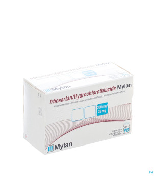 Irbesartan hct mylan 300mg/25,0 mg comp 98