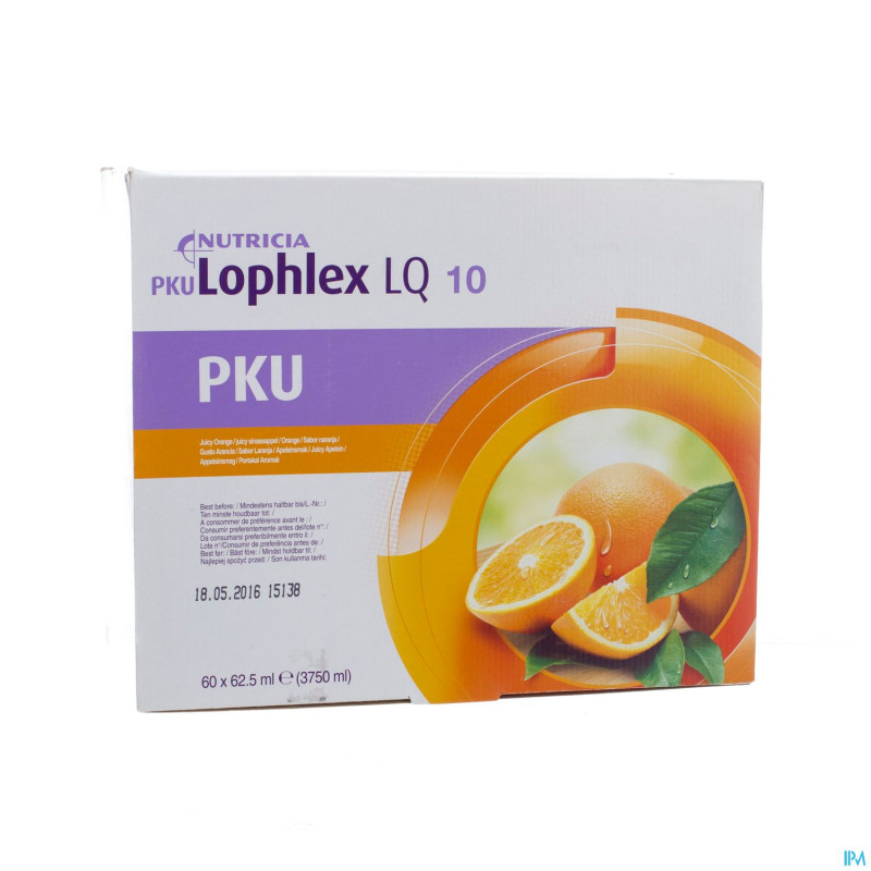 Pku lophlex lq 10 juicy orange 60x62,5ml