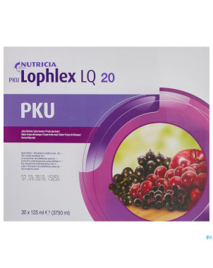 Pku lophlex lq 20 juicy fruits des bois 30x125ml