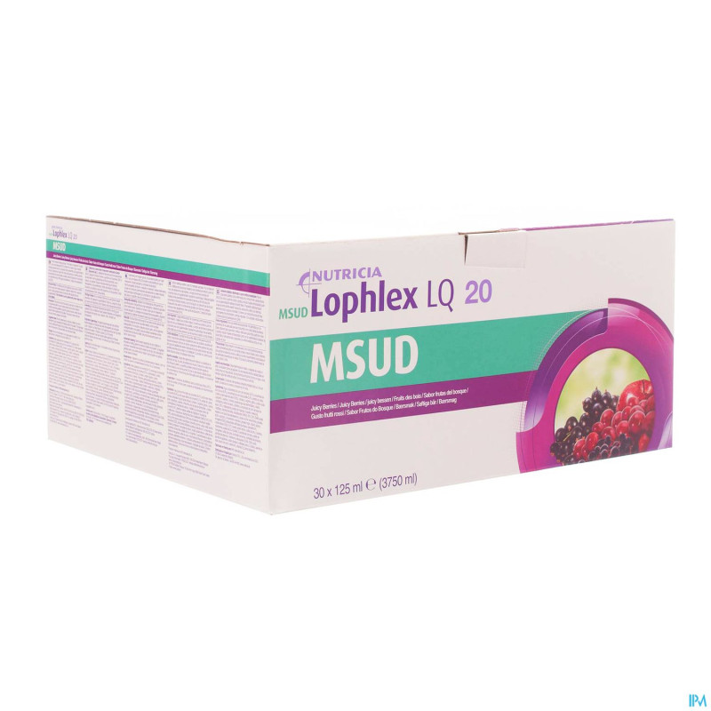 Msud lophlex lq 20 juicy fruits des bois 30x125ml