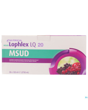 Msud lophlex lq 20 juicy fruits des bois 30x125ml