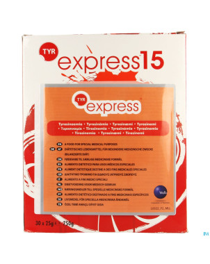 Tyr express 15 n/aromatise 30x25g