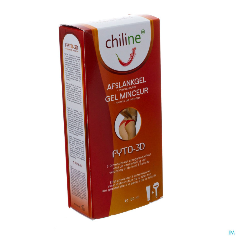 Chiline gel minceur fyto-3d+rouleau de massage pro